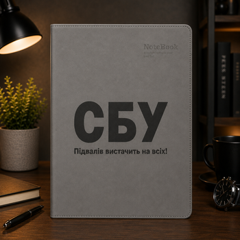 Блокнот «СБУ. Подвалов хватит на всех!» — патриотический подарок с юмором