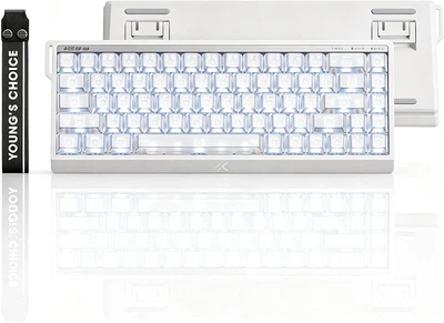Геймерська магнітна клавіатура MCHOSE Ace 68 V2 Super Racing Edition Matte White Магнітні світчі, 8000Hz/s., Switch 0.005mm. Rapid Trigger, RGB підсвітка