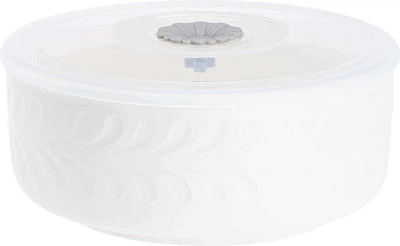 Miska La Porcellana Bianca Intavola z pokrywką Liscie 15 cm (8018594890053)