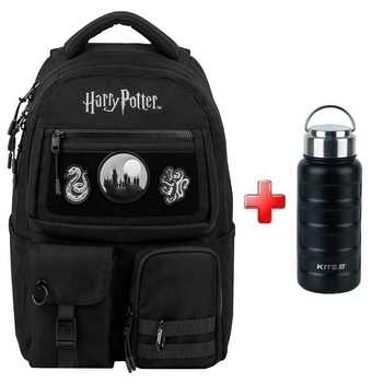 Рюкзак подростковый Kite Harry Potter HP26-2587M подарок термос Kite внешние габариты 42x29x17