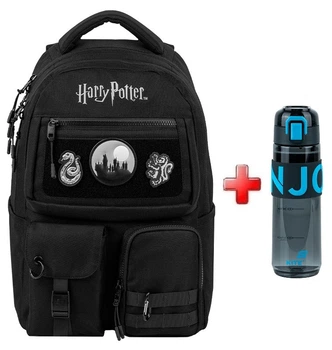 Рюкзак подростковый Kite Harry Potter HP26-2587M подарок бутылка Kite внешние габариты 42x29x17