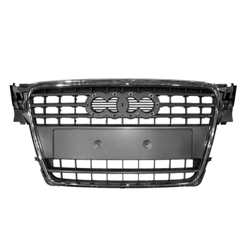 Решетка радиатора Audi A4 2008-2012, хромированная/черная, ABS, AVTM, 181208990