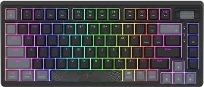 Клавіатура дротова Aqirys Adara Mini HaiMu Linear Pink USB Black/Grey (AQRYS_ADARAMBK)