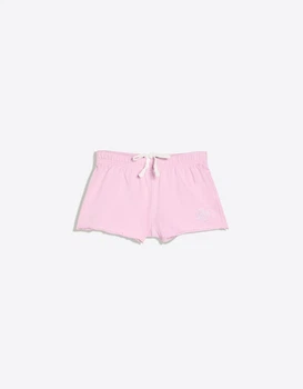 Шорти Bershka Embroidered jersey shorts Жіночі Pink XS (1765/700/902)