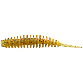 Силікон рибальський FishUP Tanta 2.5" 036 — Caramel/Green&Black (8шт/уп) (1862.02.70)