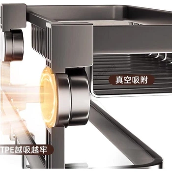 Складная полка для полотенец Century Zhenghe на присосках, без сверления, для ванной, с сетчатой корзиной