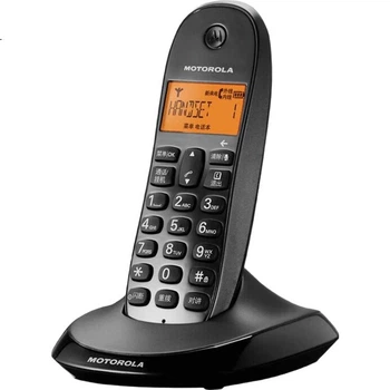 Телефон беспроводной Motorola C1001XC с подсветкой, определителем номера, черный