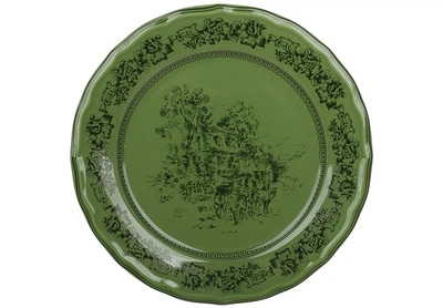 Тарілка порцелянова D22*2.5см Heritage Toile Collection, колір - оливковий зелений