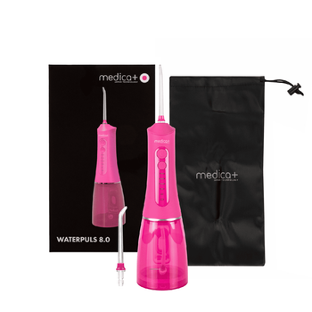 Иригатор Medica+ WaterPuls 8.0, 5 режимов, автономный, фуксия