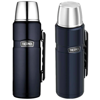Термос 1.2 литра с ручкой для напитков вакуумная изоляция для дома синий Thermos LS-0850