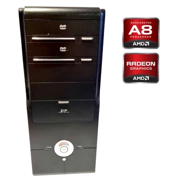 ПК MSI A88XM Tower / AMD A8-7600 (4 ядра по 3.1 - 3.8 GHz) / 8 GB DDR3 / 500 GB HDD / AMD Radeon R7 Graphics / DVD-RW б/у
