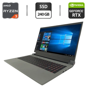 Ігровий ноутбук Dell G15 5515 / 15.6" (1920x1080) IPS / AMD Ryzen 5 5600H (6 (12) ядер по 3.3 - 4.2 GHz) / 16 GB DDR4 / 240 GB SSD / nVidia GeForce RTX 3050, 4 GB GDDR6, 128-bit / WebCam б/в