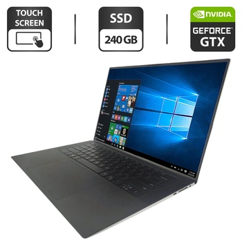 Ігровий ноутбук Dell XPS 15 9500 / 15.6" (3840x2400) IPS Touch / Intel Core i7-10750H (6 (12) ядра по 2.6 - 5.0 GHz) / 16 GB DDR4 / 240 GB SSD / nVidia GeForce GTX 1650 Ti, 4 GB GDDR6, 128-bit / WebCam б/в