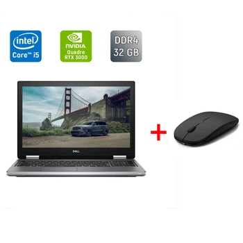 Мобільна робоча станція Dell Precision 7740 / 17.3" (1600x900) TN / Intel Core i5-9400H (4 (8) ядра по 2.5 - 4.3 GHz) / 32 GB DDR4 / 512 GB SSD / nVidia Quadro RTX 3000, 6 GB GDDR6, 192-bit / HDMI б/в + Подарунок Бездротова миша / USB