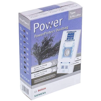 Мешки Type G ALL + фильтр BBZ41FGALL пылесоса Bosch, Siemens 17000816 576863 (3123194801-14185)