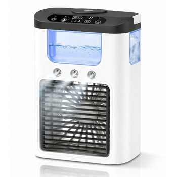 Настольный вентилятор-охладитель Air Cooler 3 в 1 с увлажнением и LED-подсветкой