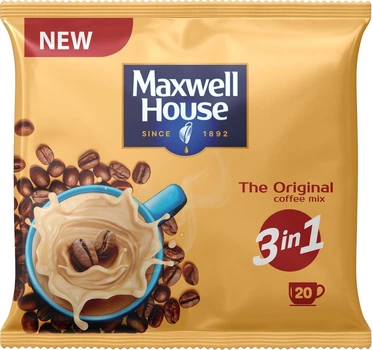 Кофейный напиток Maxwell House 3in1 Original 20 шт х 18г Максвелл