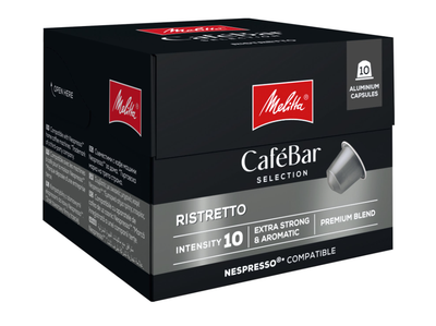 Кофе в капсулах Nespresso Melitta Cafe Bar Ristretto 10 шт Мелитта