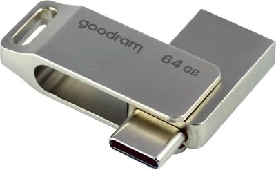 Флеш накопичувач USB 64Gb Goodram ODA3, Silver, Type-C / USB 3.2 Gen 1 (ODA3-0640S0R11)