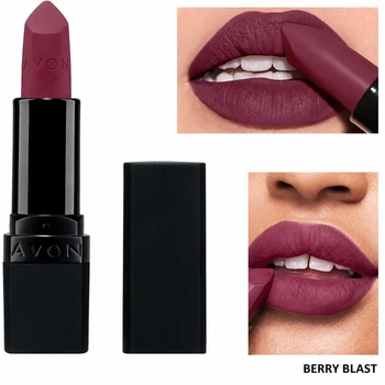 Увлажняющая матовая помада Avon, оттенок: «Berry Blast / Ягодный взрыв» Ultra Matte Lipstick 3,6 г для губ