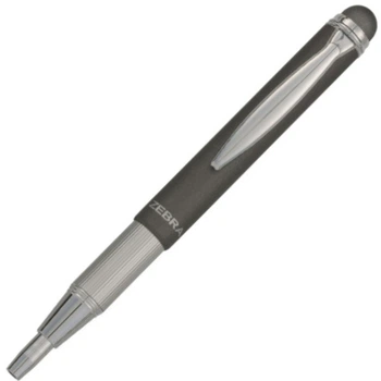 Кулькова ручка Zebra Telescopic Stylus сіра