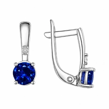 Серьги серебряные Фантазия с фианитами Silver Style (20555.50 sku:2300103919857)
