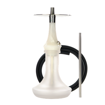 Кальян Totem Hookah Monolit Micra Silver Shine (Белый перламутр, полный комплект)