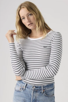 Лонгслів Levi's 48(XL) Бежевий-смужка (149395)