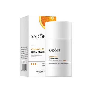 Глиняная маска-стик для лица для любого очищения пор SADOER Vitamin C Clay Mask.40 г (6976623804438)