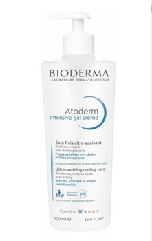 Гель-крем для очень сухой атопической кожи детей и взрослых Bioderma Atoderm Intensive Gel-Cream 500 мл