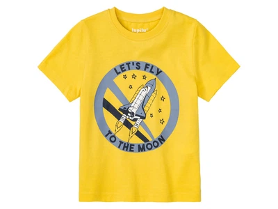 Футболка хлопковая з принтом для мальчика Lupilu LIDL 372428 110-116 см (4-6 years) Желтый