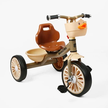 Трехколесный велосипед Best Trike BS-81694 10"/8" со стальной рамой, EVA колесами и корзиной, детский велосипед