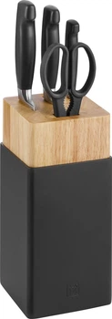 Набір Zwilling Four Star 3 ножі + Ножиці у підставці (4009839679513)