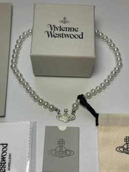 Намисто на подарунок перли для жінок білого кольору Vivienne Westwood
