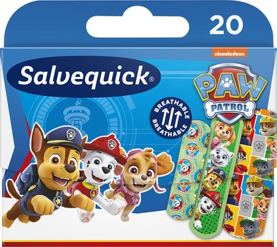 Zestaw plastrów Salvequick Paw Patrol dla dzieci 20 szt (7070866033941)