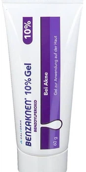 Бензак гель от прыщей Benzaknen gel 10% Galderma 1 тюбик 60 г