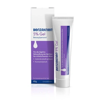 Гель бензак от акне Benzaknen 5% Galderma 40 g Германия