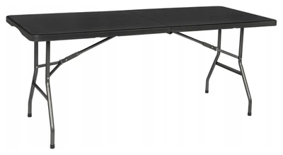 Розкладний стіл для кейтерингу FunFit 180x74 x 4 см Чорний (4900) (LEO_4900)