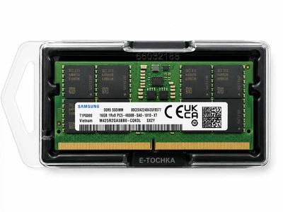 Оперативная память Samsung 16 GB SO-DIMM DDR5 4800 MHz (M425R2GA3BB0-CQKOL)