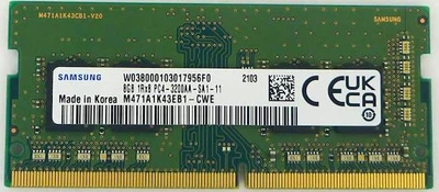 Оперативная память для ноутбука Samsung 8GB DDR4 3200MHz SO-DIMM 1Rx8 RAM (M471A1K43EB1-CWE)