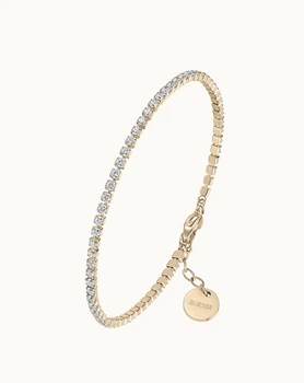 Женский браслет Burker Ava Petite Gold White Bracelet