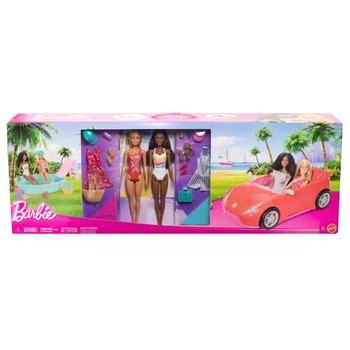 Ігровий набір Барбі Barbie Playset With 2 Dolls/Car/Pool and 15 Accessories