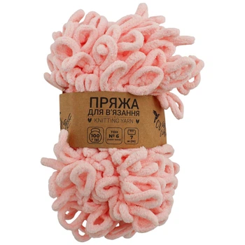 Пряжа для в'язання руками плюшева Craft time 100 г, 7 м тон №6 - 648196