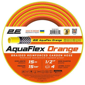 Шланг 2Е AquaFlex 2E-GHE12OE15, Оранжевый - 739468