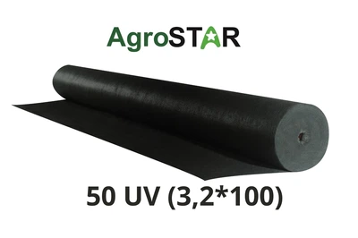 Агроволокно черное 50 UV 3,2x100 м нетканый полипропилен
