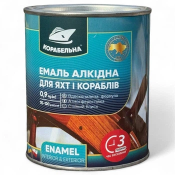Эмаль алкидная Корабельная ПФ-115 0.9 кг темно-коричневая