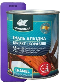 Емаль алкідна Корабельна ПФ-115 0.9 кг бузок