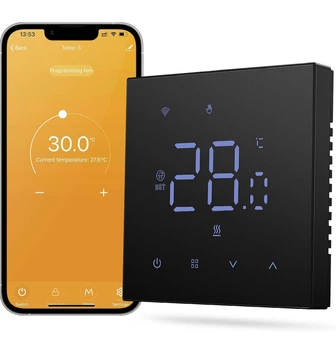 Смарт-термостат для теплої підлоги MIUCDA WT410-16A-B (Wi-Fi, чорний)