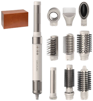 Фен-щітка Cecotec Bamba CermicCare AirGlam 10 в 1 Champagne 