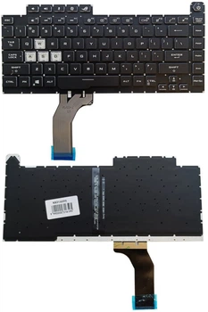 Klawiatura do laptopa ASUS RGB Black (9990000316595-)